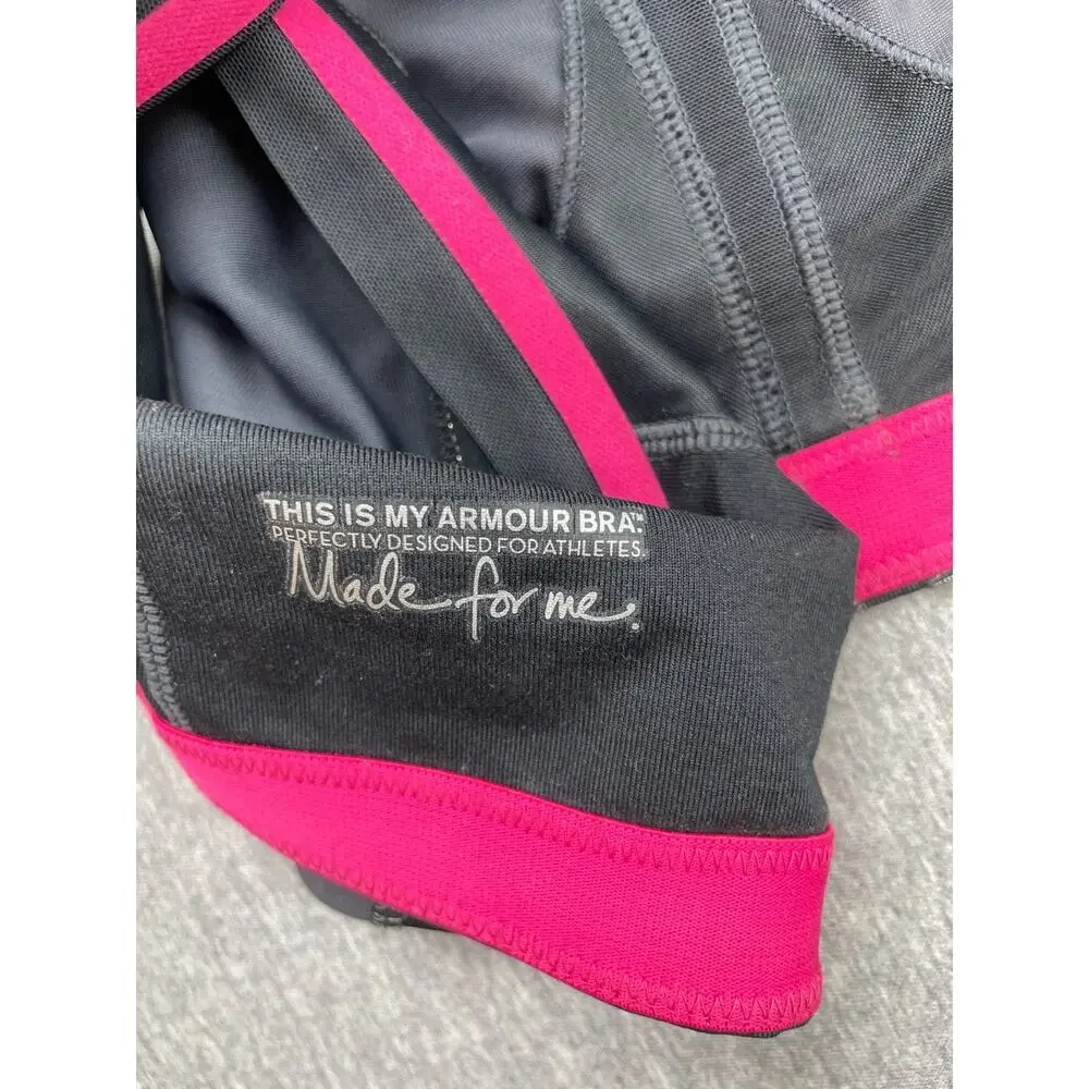 Under Armour Sports Bra Womens 38C Heatgear Shoulder Straps Compression - Picture 6 of 8